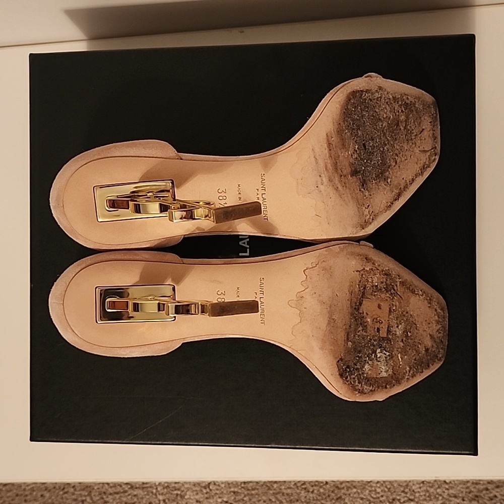 Saint Laurent Opyum Suede 110 YSL heels - Picture 4 of 10